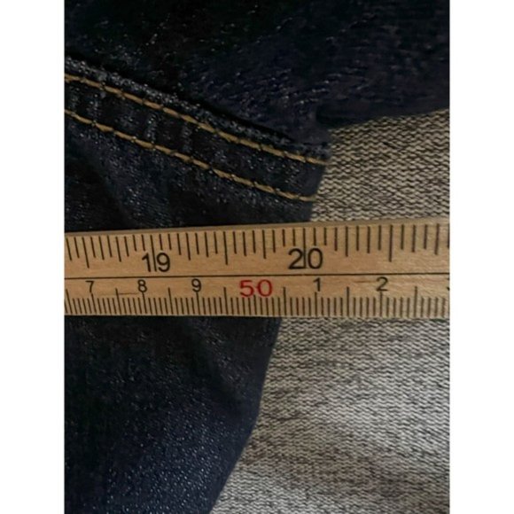 Old Navy Jean Jacket Women L Pocket Denim Button Up Long Sleeve Medium Wash Blue - Picture 5 of 10